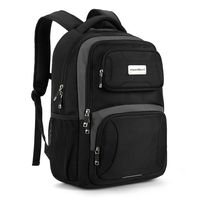 ASPENSPORT Laptop Backpack for School College Students Water Resistant Book Bag for Boy and Girl - fit 16inch Computer Carry-On Backpack Travel Durable Work Daypack 30L Black/Grey