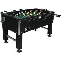 Sunnydaze Foosball Table - 55-Inch Recreational Game - Chrome Plated Steel Rods - 2 Durable Drink Holders - 4 Sturdy Leg Levelers for Competitive Football Gaming - Sports Arcade Soccer for Game Room