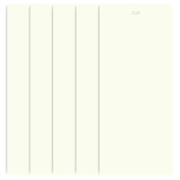 DALIX PVC Vertical Blind Replacement Slats Curved Smooth Off-White 82.5 Length 5 Pack