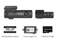 Blackvue DR900S-2CH with Power Magic Pro Hardwire Kit 2-Channel | 4K Dashcam | 64GB SD Card