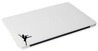 Laptop MAC - Ballerina Apple MacBook Cute Funny Decal - Matte Black Skins Stickers