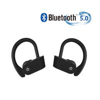 Bluetooth Headset, IPX5 Waterproof, Wireless Sports Headset, Bluetooth 5.0, HiFi Bass Stereo, Anti-Sweat in-Ear Headphones, with Microphone, Noise Cancelling Headphones for Workout, Run, Gym,iPhone