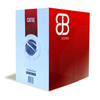 Dripstone 1000ft CAT5e 4/UTP Ethernet LAN Cable 24AWG Network Wire (White)