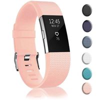 Ctrrip Bands Replacement Compatible for Fitbit Charge 2, Wrist Accessories Sport Wristbands for Women&Men