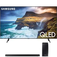 Samsung QN65Q70RA 65" Q70 QLED Smart 4K UHD TV (2019 Model) HWQ70R Soundbar w/Wireless Subwoofer