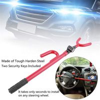 AUTLY Car Club Steering Wheel Lock Universal Anti-Theft Auto Steering Wheel Security Lock for Cars, Pickup Trucks, Minivans & SUVs