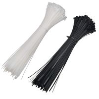 400 Piece 12 Inch Zip Ties Black and White Assorted Heavy Duty 50 lb Test Nylon Cable Ties
