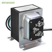 Doorbell Transformer UL certified Door Chime Transformer Compatible with Ring Video Doorbell Pro 8V/16V/24V AC 20-30 VA multi-output Zmodo Smart Greet WiFi Doorbell, SkyBell Doorbell