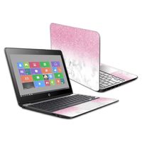 Mightyskins Skin Compatible with Hp Chromebook 11 G5 11.6" - Marble Glitz | Protective, Durable, and Unique Vinyl Decal Wrap Cover | Easy to Apply, Remove, and Change Styles | Made in The USA