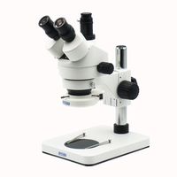 OPTO-EDU A23.1502-B1 Professional Binocular Stereo Zoom Microscope, Metal, Glass, Plastic