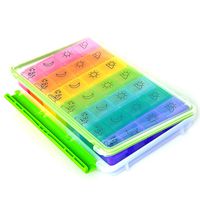 SSTQY BPA Free Pill Case Weekly Pill Organizer 7 Day Pill Box AM/PM 7 Day Portable Daily Pill Organiser Hold Vitamins, Cod Liver Oil, Supplements and Medication
