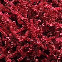 2 Pound Crinkle Cut Paper Shred - Red