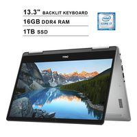 2019 Newest Dell Inspiron 13 7373 2-in-1 13.3 Inch Touchscreen FHD 1080p Laptop (Intel 4-Core i7-8550U up to 4.0 GHz, 16GB DDR4 RAM, 1TB SSD, Intel HD 620, Backlit KB, Windows 10) (Renewed)