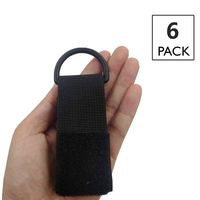 [6pack] Extension Cord Holder Storage Straps, Heavy-Duty Adjustable Hook and Loop Securing Straps, with D-Type Hook for Hanging to Store Extension Cables, Hoses, Ropes in Garage, Shop, RV by Tangser