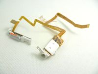 White Color Headphone Audio Jack Headset Socket with Hold Lock Switch Flex Ribbon Cable Repair Replacment for Ipod 5th Gen Video 30gb