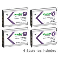 Kastar NP-BY1 Battery (4-Pack) Kit for Sony NP-BY1 Work with Sony Action Cam Mini HDR-AZ1 Camera