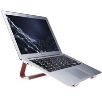 SKYZONAL Laptop Stand Aluminum Ventilated Stand Ergonomic Riser (Rose Gold)