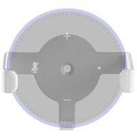 Metal Wall Mount Echo Dot 2nd Generation Holder Bracket Case Stand for Smart Home Speaker Assistant (SWM-EH-01W), White by WALI