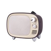 TV1 Multi Function Mini Retro Bluetooth Speaker-Brown