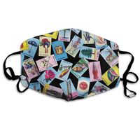 Loteria Dust Mask,Washable and Reusable Cleaning Gardening Outdoor Activities Warm Windproof Mask