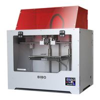 BIBO 3D Printer Dual Extruder Laser Engraving Sturdy Frame WiFi Touch Screen Cut Printing Time in Half Filament Detect Demountable Glass Bed