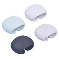 Rancco Cable Winder Wraps Headhone Cord Organizer, Silicone USB Cable Clip Management, No More Tangled Cords, 4 Packs w/Pouch