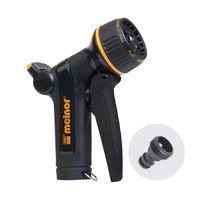Melnor 65039-AMZ XT Metal Front Trigger Nozzle with QuickConnect Product Adapter Set, Multi-Pattern