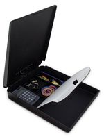 Saunders DeskMate Plastic Storage Clipboard, Letter Size 8.5 x 12 Inches, Black (00468)