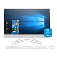 HP All-in-One 24-f0018cy Desktop PC, AMD Dual-Core A9-9425, 4GB RAM, 1 TB HDD 3LC11AAR#ABA (Renewed)