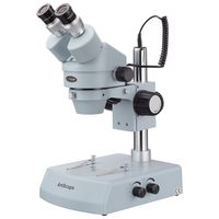 AmScope 7X-45X ESD-Safe Binocular Stereo Zoom Microscope with Dual Halogen Lights