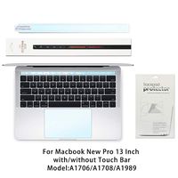 MMDW TrackPad Cover + Touch Bar Cover Compatible for New MacBook Pro 13 Inch Model A1706 A1989 with Touch Bar, 2018 2017 2016 Released (Matte)