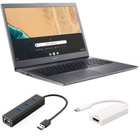 Acer Chromebook 15.6" FHD Touchscreen Laptop, Core i3 up to 3.40 GHz, 4GB DDR4 RAM, 128GB eMMC, 2X USB-C, HDMI Adapter, RJ-45 LAN Hub, Keypad, Bluetooth, 1920x1080, Chrome OS