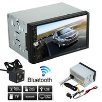 7" HD Touch screen Car Stereo Receiver, Lary intel Double 2 Din Car Stereo MP5 MP4 MP3 Player FM Radio Bluetooth USB AUX + Parking Camera