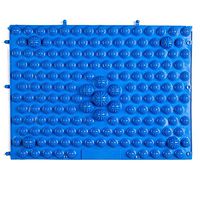 1Piece Acupressure Foot Mats, Foot Massage Pad Foot Reflexology Walking Massage Mat for Pain Relief, Simulate Blood Circulation 29 x 39 cm (Blue)
