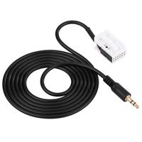Acouto Car 3.5mm Male Audio AUX Input Adapter Cable for Mercedes/Benz W203 C Class