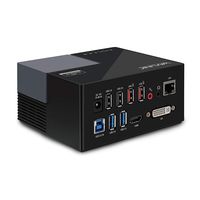 Wavlink USB 3.0 Universal Laptop Docking Station Dual Video Monitor Display, HDMI, DVI & VGA, Gigabit Ethernet, 2X USB Charging Port, 4 USB Data Ports Audio for Laptop, Tablets, Ultrabook-Black