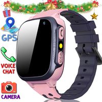 MiKin Children Smart Watches for Girls Boys Age 3-12 Kids Smartwatch Phone with GPS Tracker 2 Way Call SOS Remote Camera Touch Screen Alarm Clock Flashlight Voice Chat Gizmo Wrist Watch Android iOS