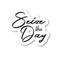 Seize The Day Sticker Inspirational Stickers - Laptop Stickers - 2.5" Vinyl Decal - Laptop, Phone, Tablet Vinyl Decal Sticker S183130