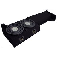 Compatible with 2005-2015 Nissan Frontier Crew Cab Truck Harmony F104 Dual 10" Sub Box Enclosure