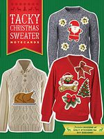 Tacky Christmas Sweater Notecards: 12 Notecards & Envelopes (Ugly Christmas Sweater Themed Greeting Cards, Funny Holiday Stationery Gag Gift)