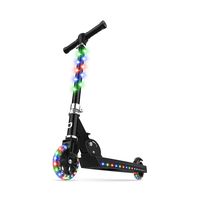 Jetson Jupiter Kick Scooter with LED Light-Up Deck, Stem, and Wheels, for Kids 5 and Up, One Size, Black