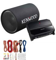 Kenwood P-W131TB 12" 1200W  Subwoofer + 2-Channel Amplifier + Amp Kit