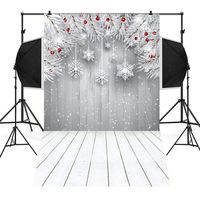 Sunshinehomely-Decor SHL 3x5FT Christmas Backdrop for Photography Wood Plank Photo Background Studio Props (C)
