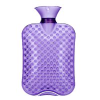 Vosarea Hot Water Bag Hot Water Bottle PVC Hot Water Pouch Purple