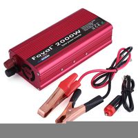 Car Power Inverter, 2000W DC 12V to 110V Car Solar Power Converter with 2 AC Outlets & USB Ports for Household Appliances in case Emergency, Hurricane, Storm and Outage