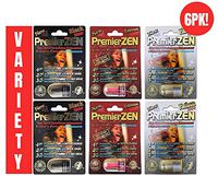 PremierZen 6 Pack Variety - Male Performance Enhancement Pill - Plus, Extreme, Platinum