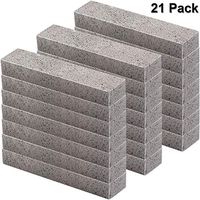 Tanlee 21 Pack Pumice Stone for Cleaning Pumice Stick Cleaning Brick Block Pumice Scouring Pad Grill Cleaning Brick for Removing Stains of Toilet Bowl, Bath, Household, Kitchen, Pool, 5.9 x 1.4 x 0.9