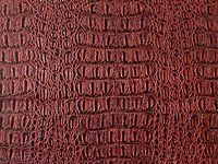 Vinyl Crocodile Gator Metallic Wine Fake Leather Upholstery Fabric by The Yard