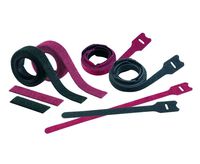 Panduit HLSP3S-X12 Tak-Ty Hook And Loop Cable Tie, UL Listed Strip Tie, Maroon, 50lbs Min Tensile Strength, 3.20" Max Bundle Diameter, 0.750" Width, 12.0" Length (Pack of 10)
