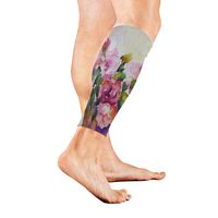 Leg Sleeve Watercolor Painting of Flowers Calf Sleeves 1 Pair for Men/Women Running/Cycling/Maternity/Travel/Ourdoor Activities